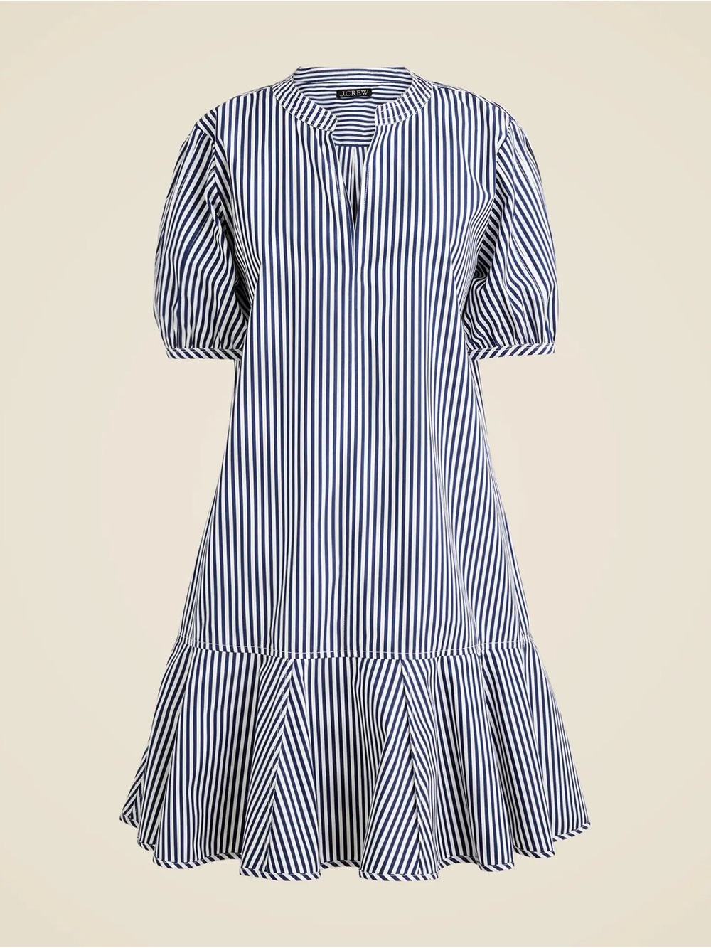 J.Crew Delilah Dress in Striped Cotton Poplin Size Small